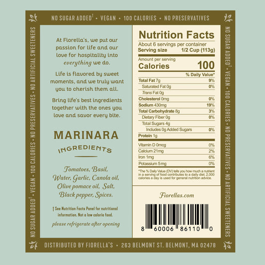 Fiorella’s Marinara Sauce