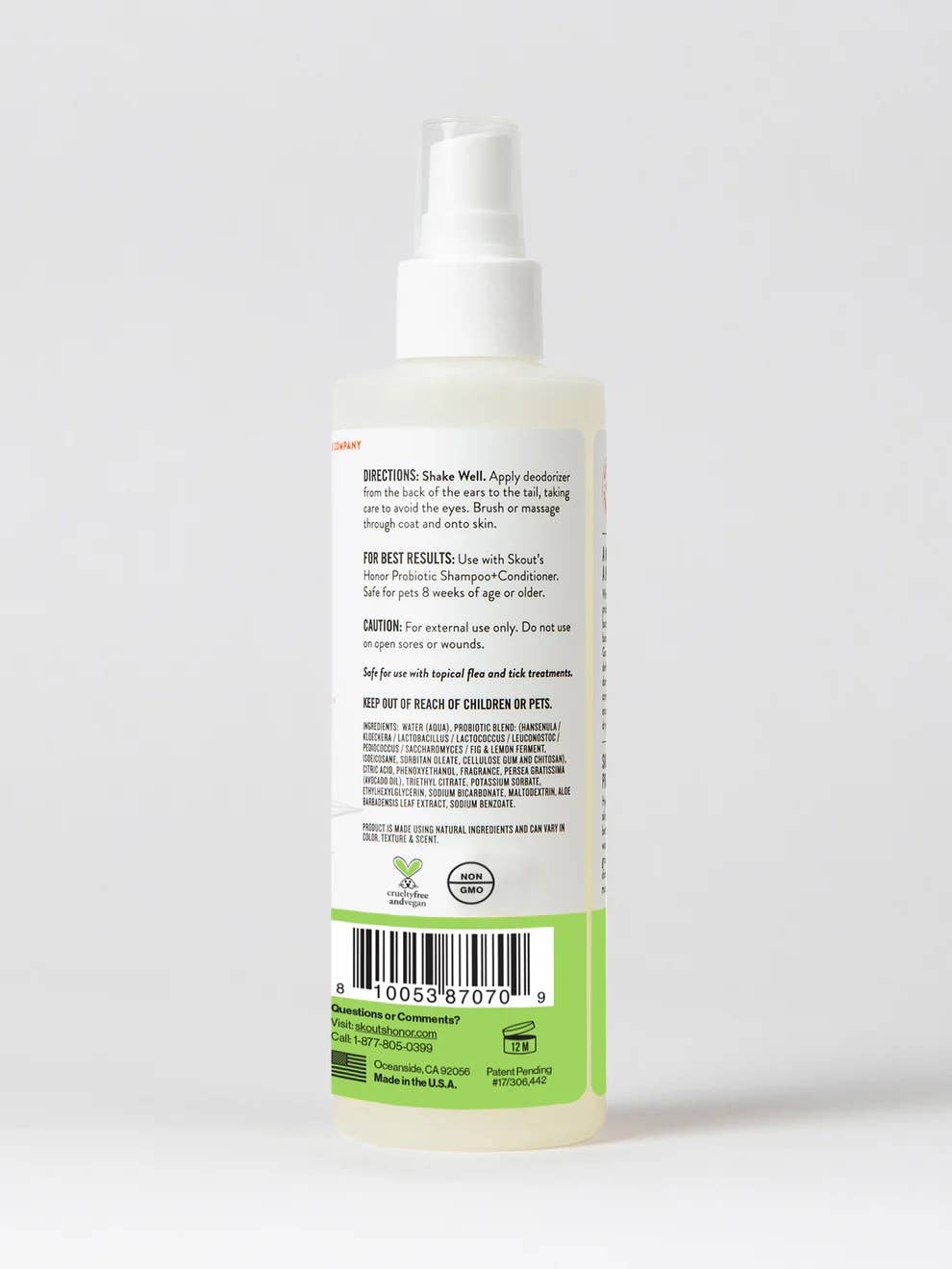 Skout's Honor Probiotic Deodorizer Sunkissed Coconut 8oz