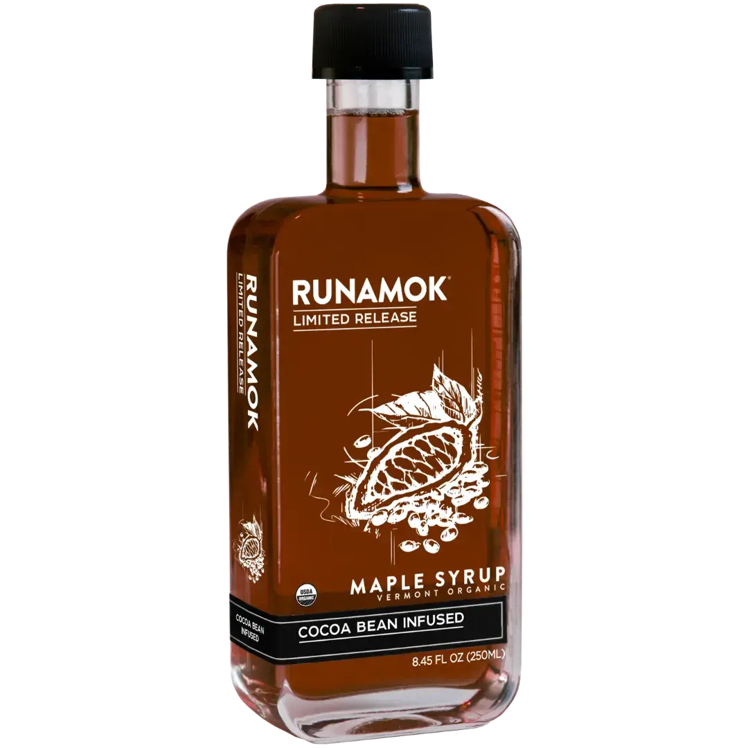Cocoa Bean Infused Organic Maple Syrup