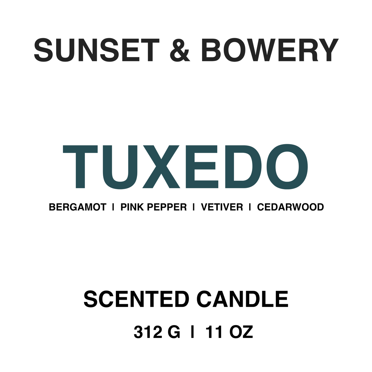 Tuxedo Candle