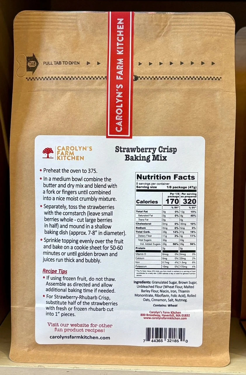Strawberry Crisp Baking Mix