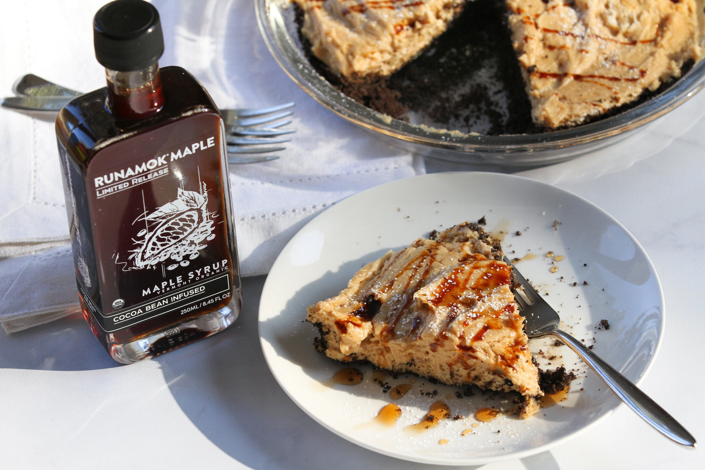 Cocoa Bean Infused Organic Maple Syrup