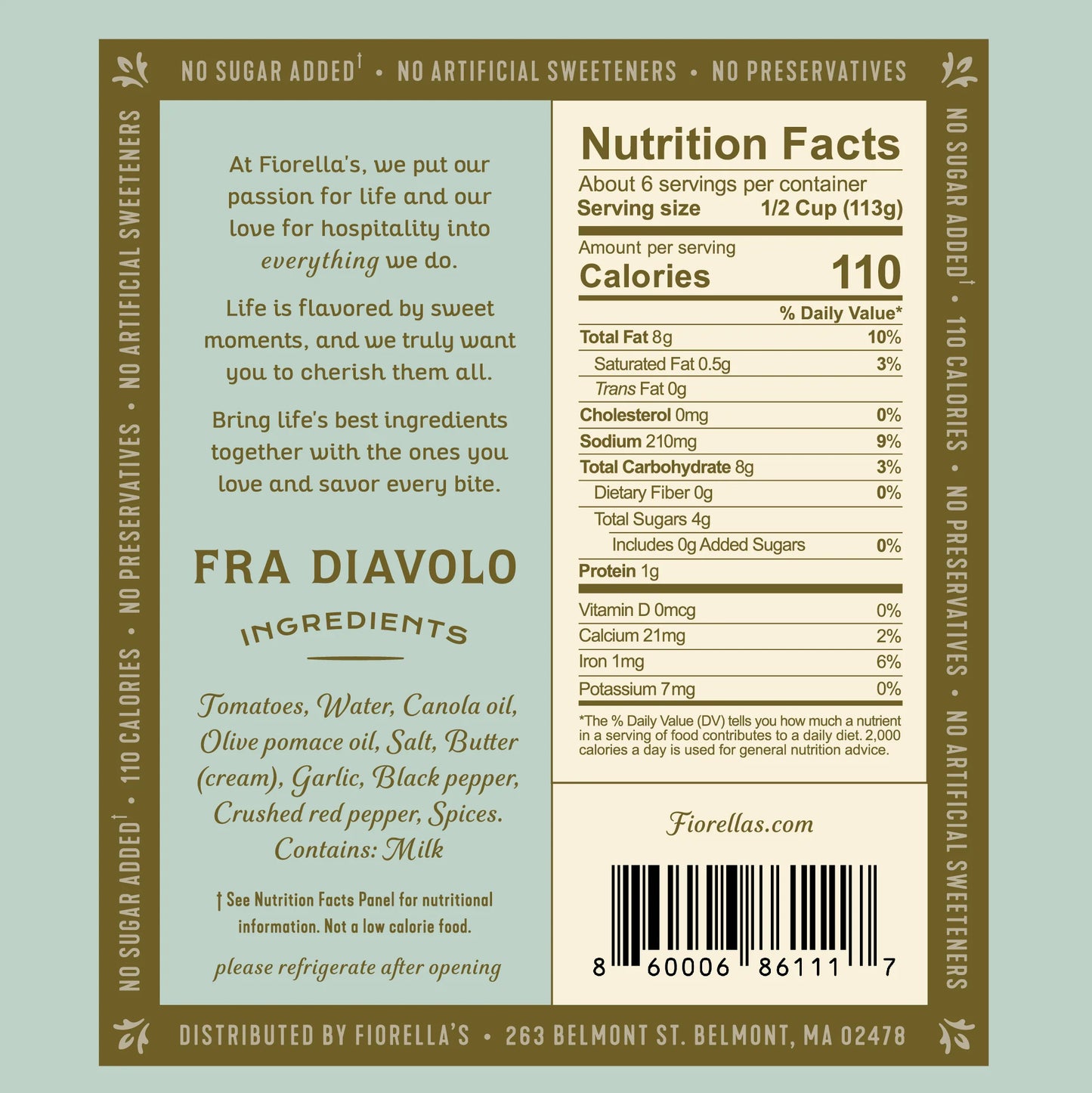 Fiorella’s Fra Diavolo Sauce