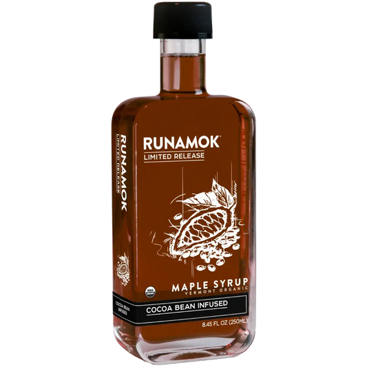 Cocoa Bean Infused Organic Maple Syrup