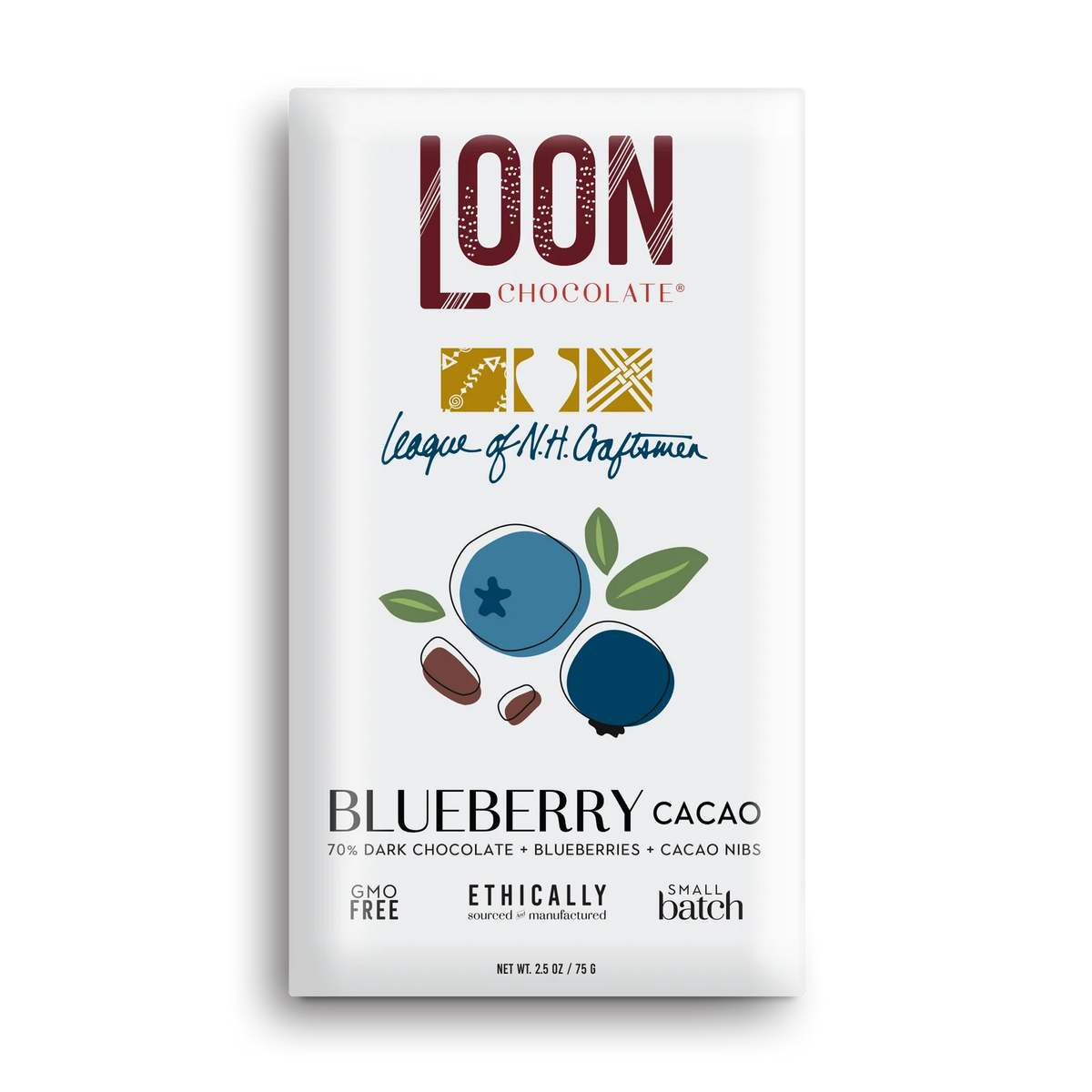 BLUEBERRY-CACAO – DARK CHOCOLATE BAR