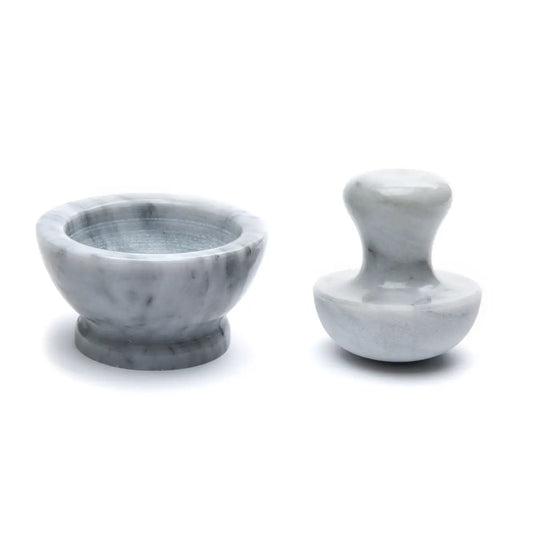 Mortar and Pestle - White Marble